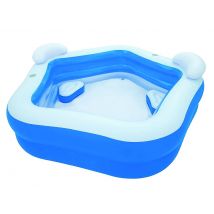 PISCINA GONFIABILE FAMILY FUN A PENTAGONO +6 ANNI cm.213x206x69 kg.4,9 lt.575 (art.54153) BESTWAY