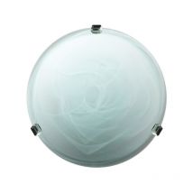 PLAFONIERA DUNA ALABASTRO BIANCO D 30 CM- 5,0 pz