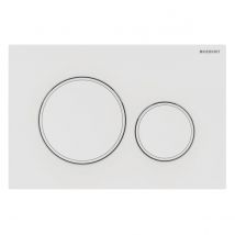 PLACCA 2 TASTI MODELLO SIGMA 20 BIANCO OPACO/BIANCO/BIANCO OPACO GEBERIT