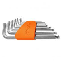 SET CHIAVI MASCHIO ESAGONALE PIEGATE C/ESTREMITA' SFERICA 1,5-2-2,5-3-4-5-6-8-10 BETA UTENSILI SPA