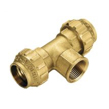 RACCORDO IN OTTONE A TEE FEMMINA ø63X2Xø63 TIEMME RACCORDERIE SPA