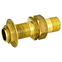 RACCORDO DRITTO 3 PEZZI MASCHIO IN OTTONE GIALLO PER SERBATOIO SERIE 1700 2 PETTINAROLI