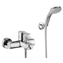 Rubinetto miscelatore monocomando per vasca esterno con doccia serie red C/attacco duplex e flessibile 150 cm Rubinetteria paffoni spa