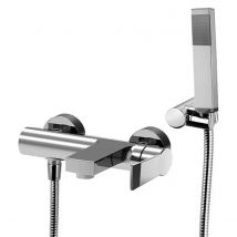 Rubinetto miscelatore monocomando vasca esterno con doccia serie tango C/attacco duplex e flessibile 1,5 mt Rubinetteria paffoni spa