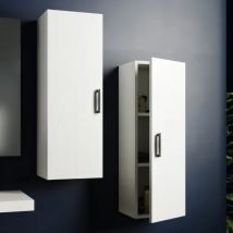 Colonna bagno sospesa in mdf 1 anta 90cm L=31cm h=90cm p=27cm larice/olmo mobo