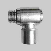 RACCORDO GIREVOLE A 'L' ATTACCO FEMMINA 1/4x1/4 mm - 10 pezzi- SPIRALFLEX