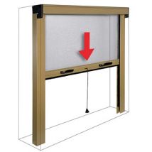 ZANZARIERA KIT FINESTRA SOTTILE IRS BIANCO RAL 9010 FIBRA VETRO/PVC CM 100 H.CM 160