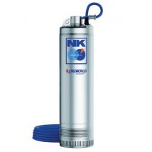 ELETTROPOMPA SOMMERSA MULTIGIRANTE IN ACCIAIO ø135 MM MONOFASE PER ACQUE CHIARE MODELLO NKM - HP 1,5 KW 1,1 230V - PED