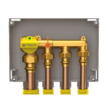 COLLETTORE GAS MONO-INTERCETTAZIONE TRE VIE A UNA MANOPOLA MODELLO K2.4 - 3/4 - TEC