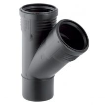 BRAGA 45 ° AD INNESTO IN PP CON GUARNIZIONE SERIE SILENT - EE ¸125 - GBR