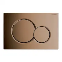 PLACCA DI COMANDO SIGMA01 DOPPIO TASTO OTTONE LUCIDO GEBERIT