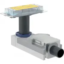 SIFONE PER CANALINE DOCCIA 'CLEANLINE' per Massetto H,6590 mm GEBERIT