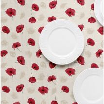 TOVAGLIATO fantasia fiori rossi 'PTEX-R' art. 4Z7/01 - BONITA