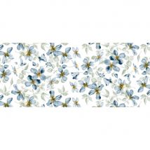 TOVAGLIATO fantasia fiori blu 'PTEX-R' art. 4U3/01 - BONITA
