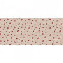 TOVAGLIATO fantasia stella natale 'FESTIVITIES' art. N1E/07 Snowflakes - BONITA