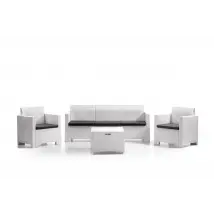 SET DA GIARDINO POLIPROPILENE 'NEBRASKA III' bianco - BICA