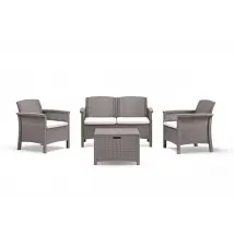 SET DA GIARDINO POLIPROPILENE 'VENEZIA II' tortora - BICA