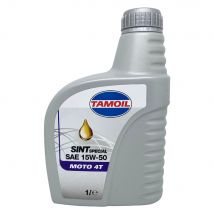 OLIO MOTORE PER MOTO 'TAMOIL SINT' 4T 15W50 - lt. 1- 12 blister - TAMOIL