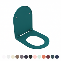 SEDILE WC SOFT CLOSE INFINITY PER SOSPESO Verde petrolio Opaco coprivaso copriwater NYMO