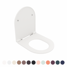 SEDILE WC SOFT CLOSE INFINITY PER SOSPESO Bianco Opaco coprivaso copriwater NYMO