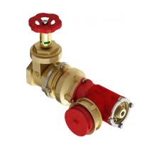 GRUPPO ATTACCO AUTOPOMPA COMPONIBILE E ORIENTABILE MODELLO 360Â° FILETTATO A 1 IDRANTE - 4X1 - DN70 - MAF