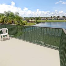 RETE DI PROTEZIONE 'QUADRA' 1,0x50 mt - colore verde Rete Protettiva in Plastica a Maglia Quadrata per Balconi, Cancelli e Recinzioni