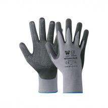 GUANTO PROFESSIONALE PUNTINATO 'NITRAL PLUS' NERI Tg. 8 - 12 paia- NERI