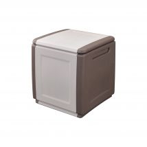 BAULE PORTATUTTO cm 54 x 53 x H 57 - tortora/ecru - ARTPLAST