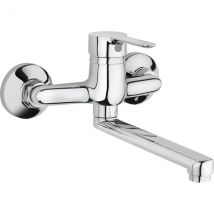 MISCELATORE LAVELLO A PARETE TONE Cromo TEOREMA