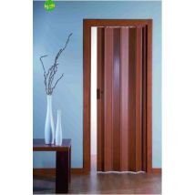 PORTA A SOFFIETTO CON SERRATURA IN KIT LINEA EXTRA IN PVC cm.82x210 noce PINTO