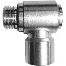 RACCORDO GIREVOLE A 'L' ATTACCO FEMMINA 1/4x1/4 mm - 10 pezzi- SPIRALFLEX