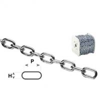 CATENA GENOVESE SU BOBINA n°30 (10 mm) - PxH 40x18 - bobina 10 mt - CATENIFICIO RIGAMONTI