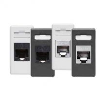 PRESA TELEFONICA RJ45 CAT 5E 'SISTEM' FTP - Nero - GEWISS