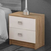 Mesita De Noche Champion Cambria/Blanco 43,5X43,2X33,5 Cm