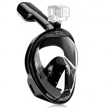 Máscara Y Tubo De Snorkel Hipoalergénicos L / Xl Negro