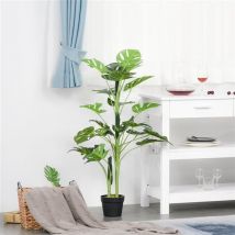 Planta Artifical Monstera Outsunny 21 Hojas Con Maceta