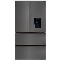 Frigorífico Francés Infiniton Frd-83Ix 506L E 41Db Inox 183X83,6X70,6 Cm