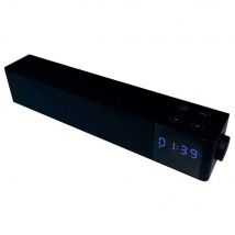 Altavoz Infiniton K19 2X5w 2200Mah Bluetooth Alarma Negro 6X31x5,7 Cm