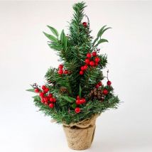 Maceta Árbol De Navidad Con Muérdago 46 Cm
