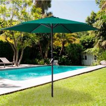 Parasol Hexagonal Aktive Garden Con Manivela Verde Ø300x245 Cm