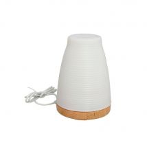 Humidificador Ultrasónico Con Luz Led+Temporizador Blanco 14 Cm