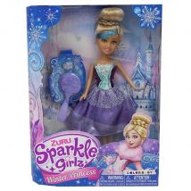 Muñeca Sparkle Girzl Winter Princess Morado 27Cm +3 Años