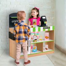 Supermercado De Juguete Teamson Kids 25 Accesorios +3A Verde/Blanco 80X80x30 Cm