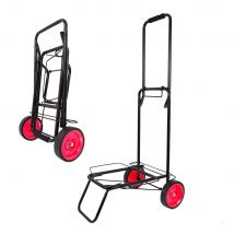 Carrito Multiusos Aktive Plegable 50Kg Negro/Rojo 100X35x45 Cm