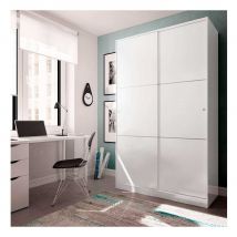 Armario Max 2 Puertas Correderas Blanco 200X120x50 Cm