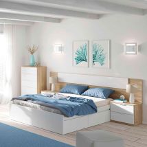 Cama Bed 4 Cajones Blanco Artik 37X156x196 Cm