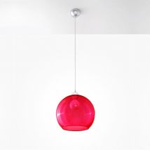 Lámpara De Techo Ball Colgante Rojo Ø30 Cm