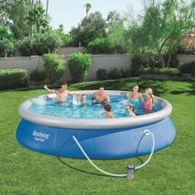 Piscina Hinchable Fast Set Bestway Con Bomba Azul Ø457x84 Cm