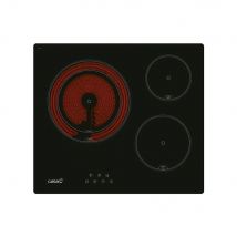 Placa Vitrocerámica Cata Td 6003 Bk 5,4Kw 3 Zonas Negro 59 Cm