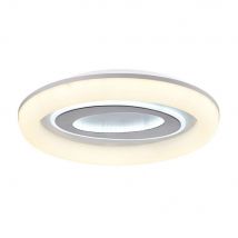 Plafón Tebe Bel Air 130W Luz Led 12300 Lm Blanco Ø50x7 Cm